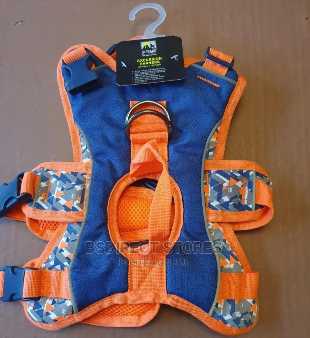 3 Peaks MEDIUM Lime Blue Ultra Fit Excursion Dog Harness