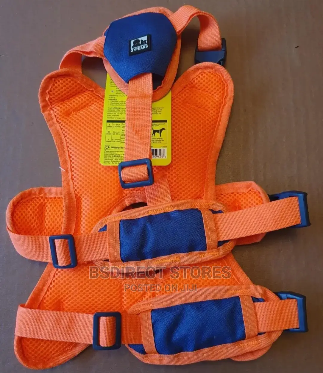 3 Peaks MEDIUM Lime Blue Ultra Fit Excursion Dog Harness