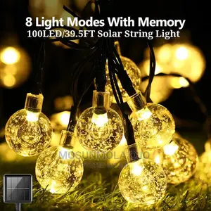 Solar LED String Outdoor Decorative Lights-warm Whit