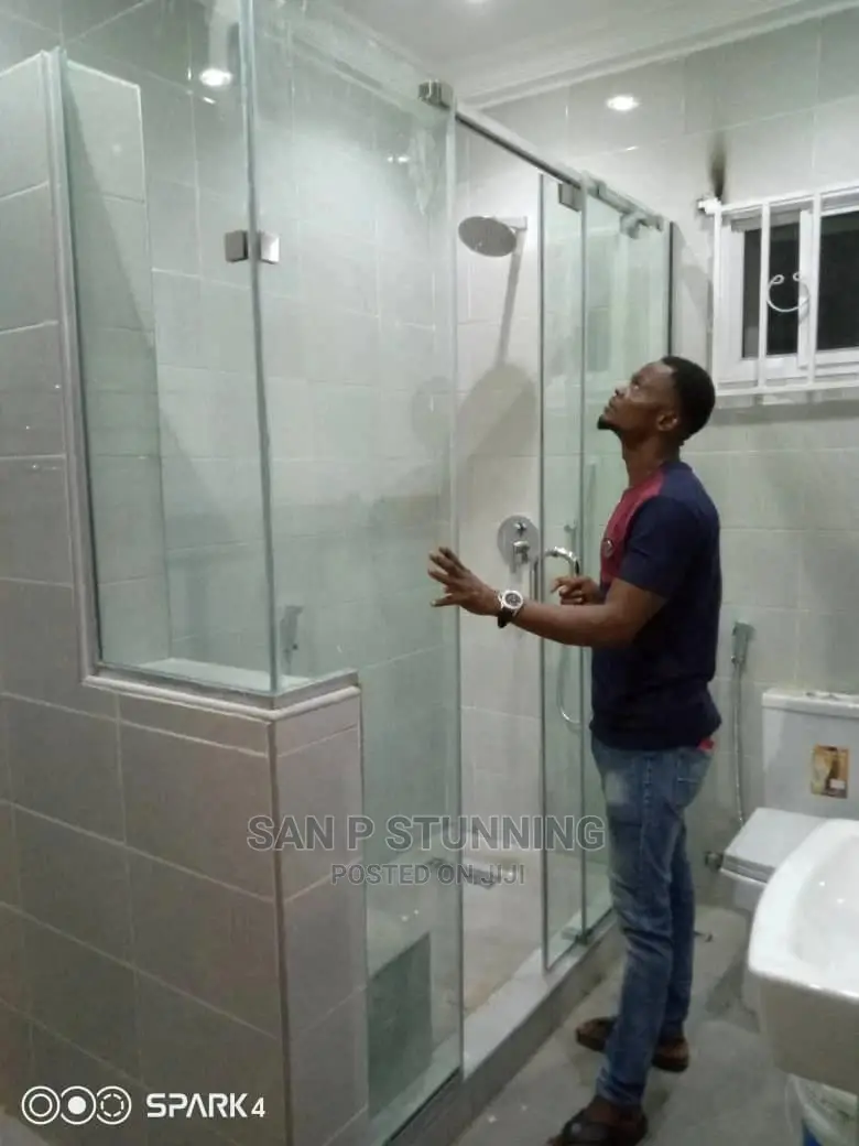 Shaped Shower Cubicle