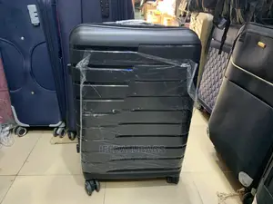Medium Size Black Imported Quality Plastic Travelingluggage