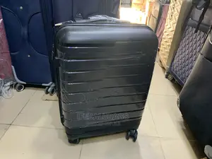 Small Quality Imported Black Plastic Traveling Luggage