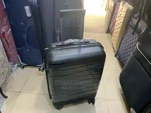 Small Quality Imported Black Plastic Traveling Luggage