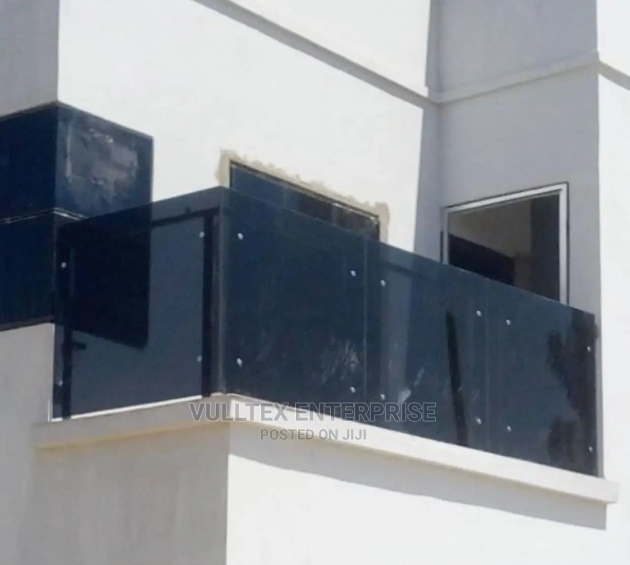 Grey Tampered Balcony Glass