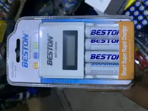 Beston Smart Super Rapid Battery Charger With 4 Batteries