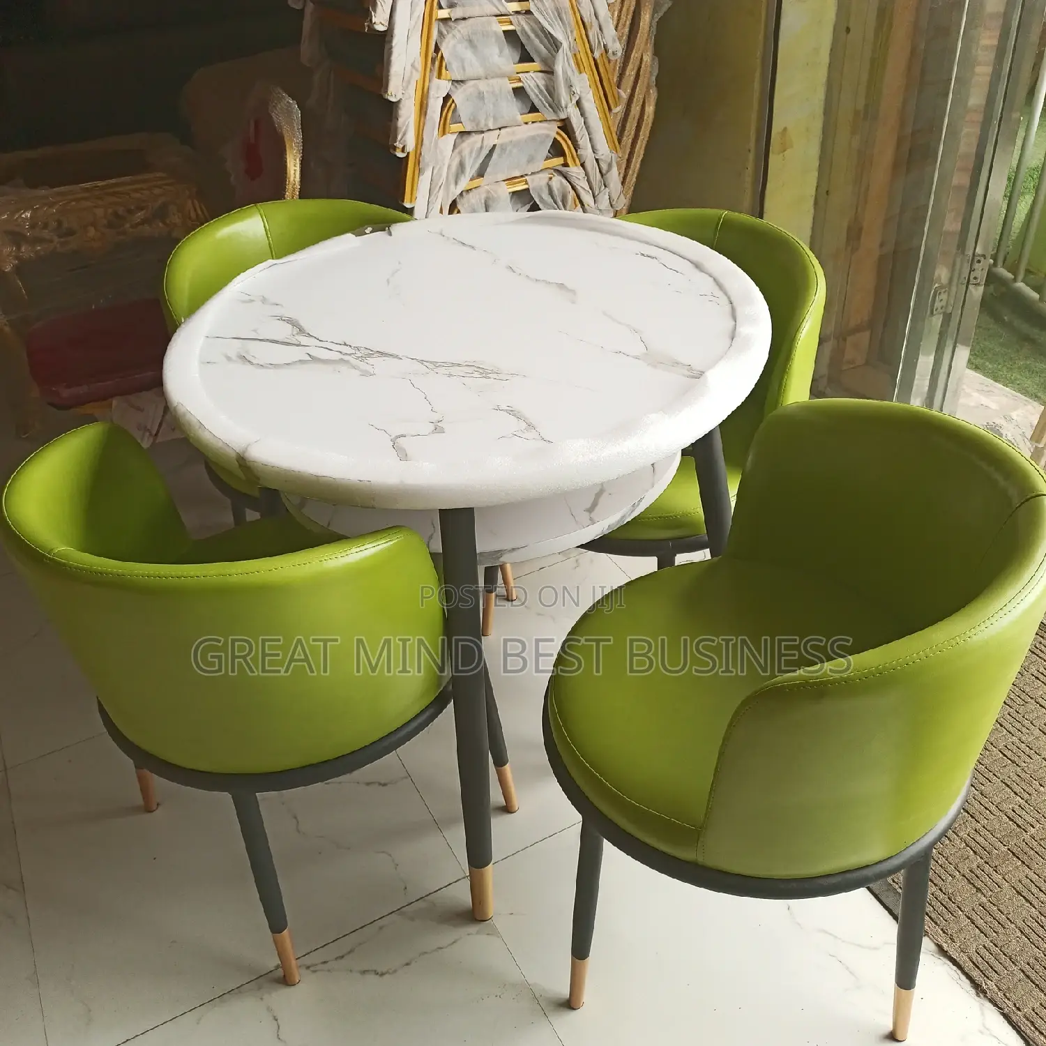 Marble Dining Table and Chairs