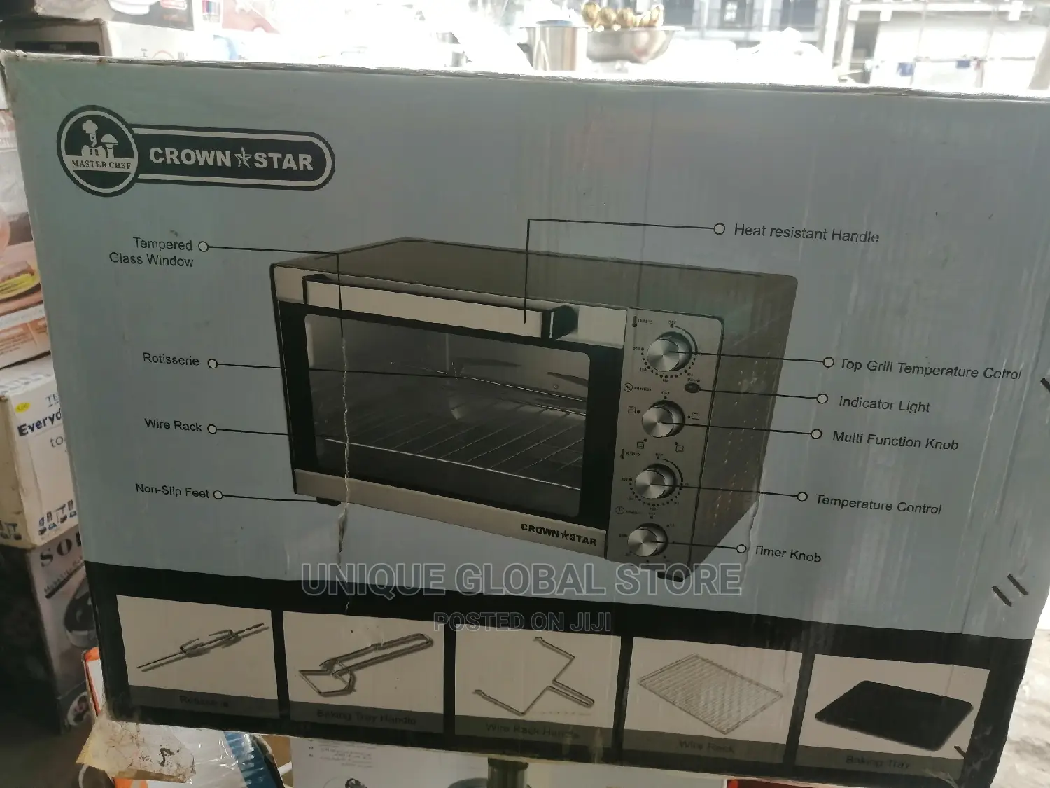 Crown Star Electric Oven Toaster - 40L