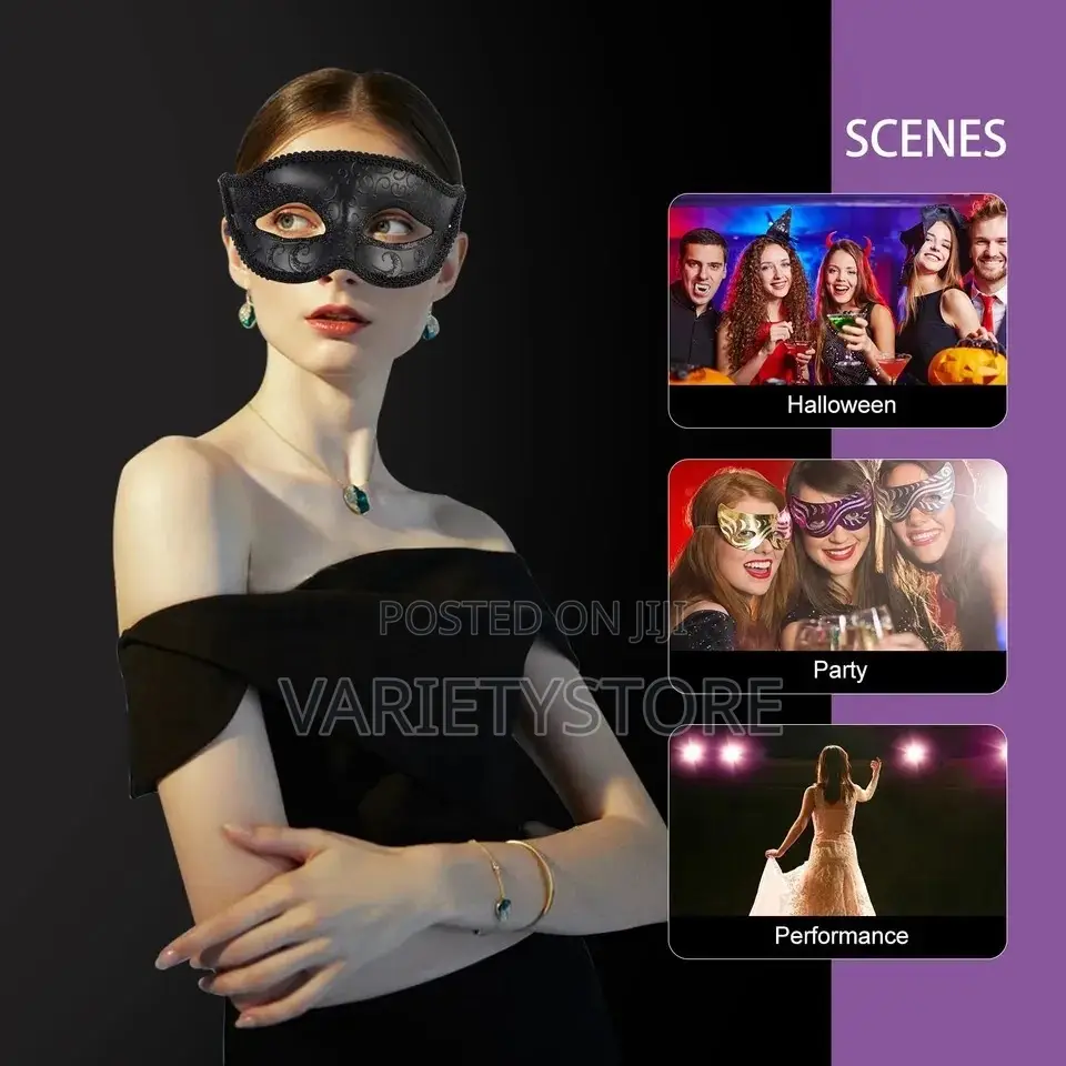 Halloween Black Sexy Half Face Blindfold Mask
