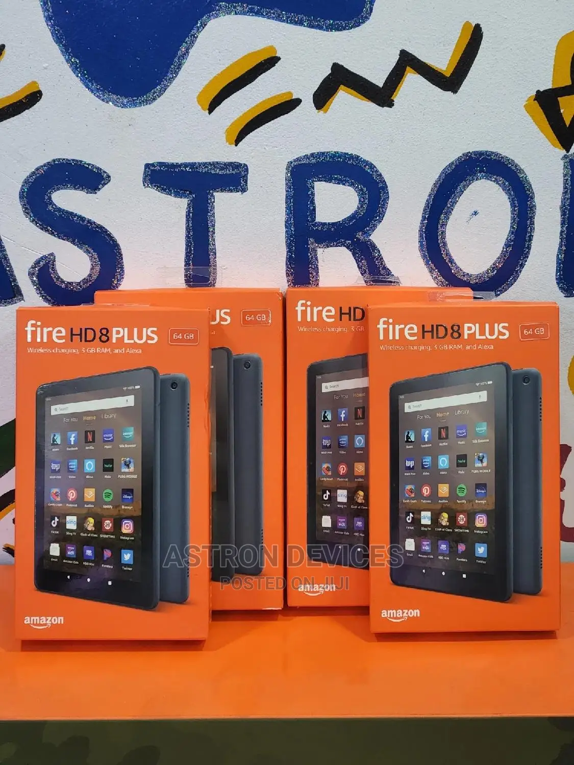 New Amazon Fire HD 8 Plus (2022) 64 GB Black