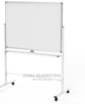 Mobile Revolving Double-Sided Magnetic Whiteboards 4ft X 4ft