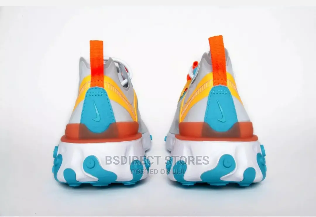 NIKE React Element 55 Ladies Footwear Grey/Hyper Crimson