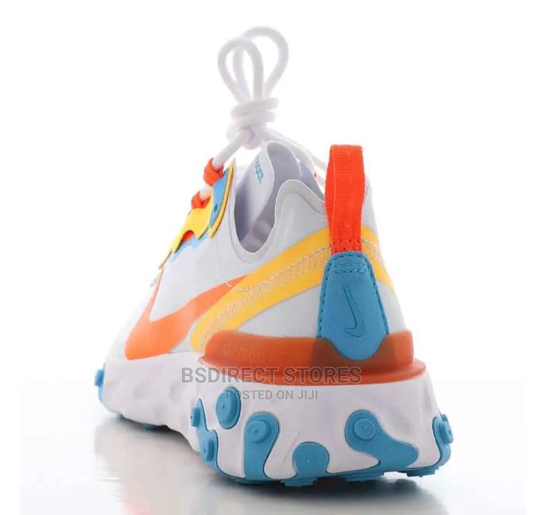 NIKE React Element 55 Ladies Footwear Grey/Hyper Crimson