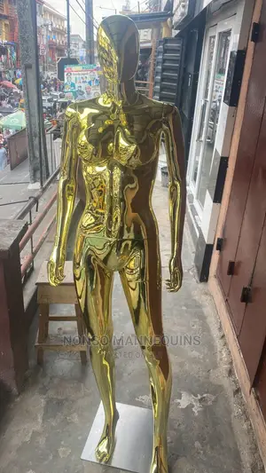 Gold Chrome Size 10 Body Faceless Mannequin