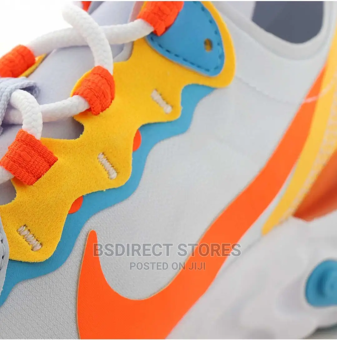 NIKE React Element 55 Ladies Footwear Grey/Hyper Crimson
