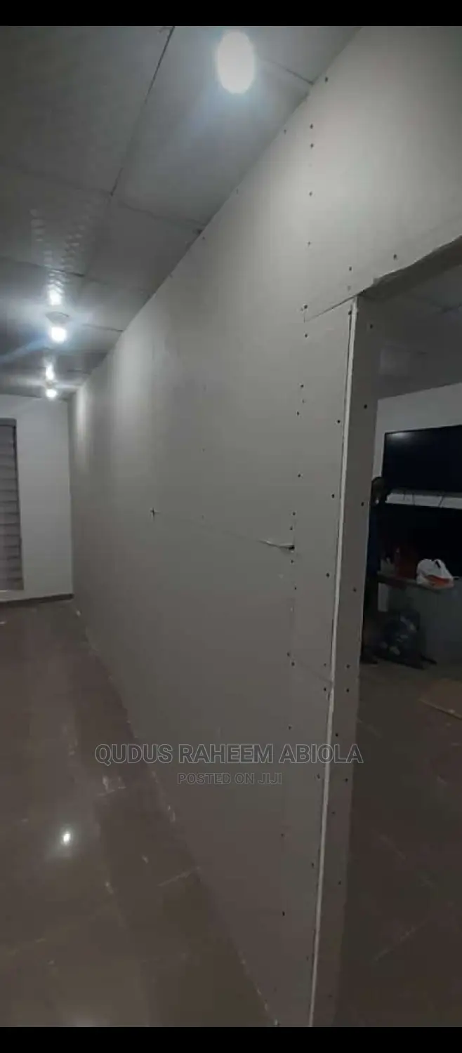 Pop Dry Wall Partition With Plaster Board