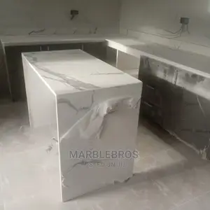 Super Glossy Nylon Face White Marble Stone