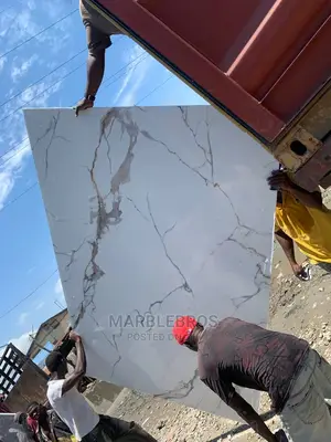 Super Glossy Nylon Face White Marble Stone