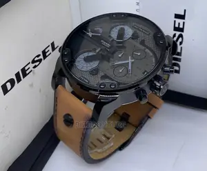Original DIESEL Leather Strap Watch Available in Store