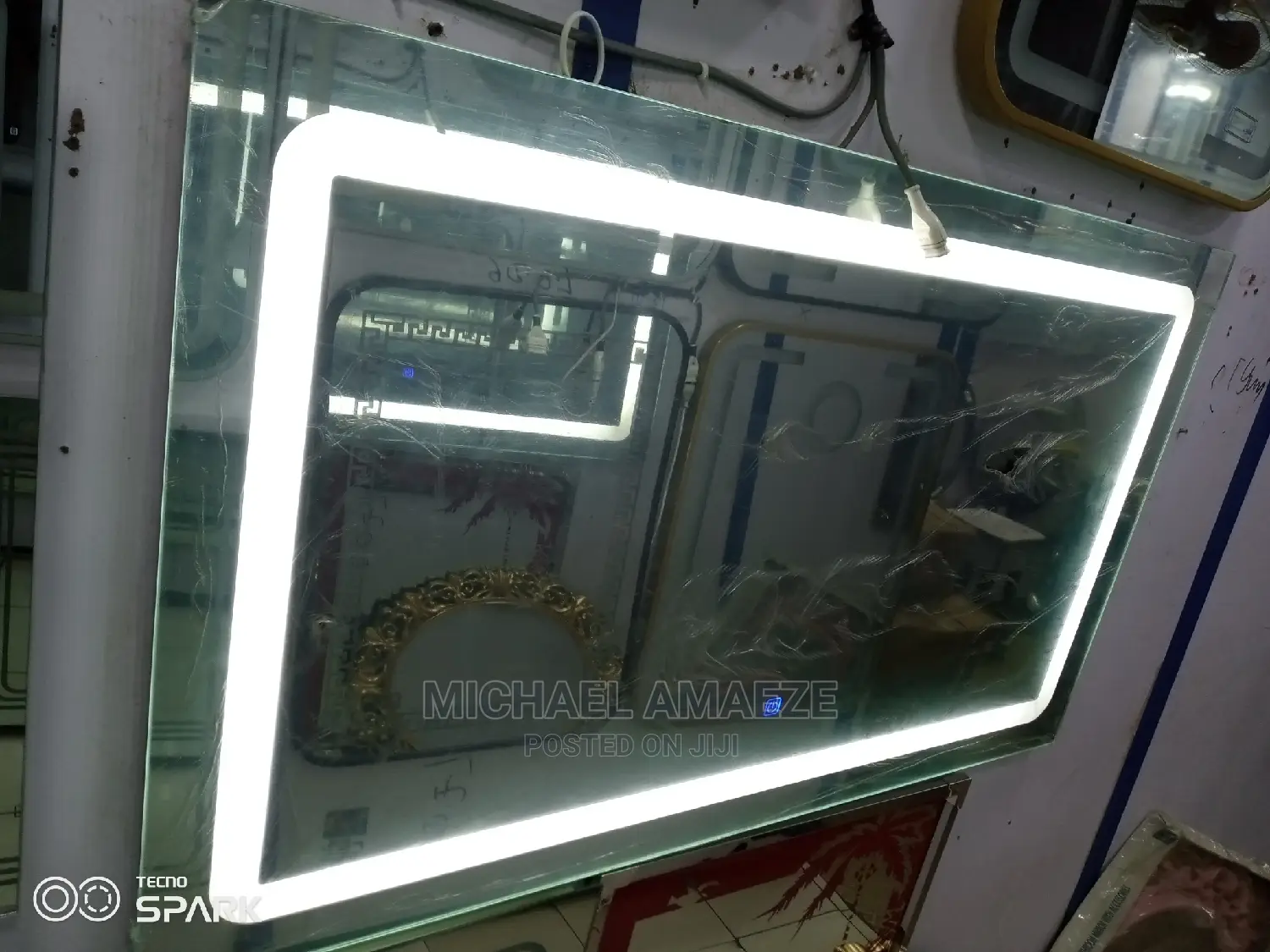 LED Mirror 120 by 70 Lights