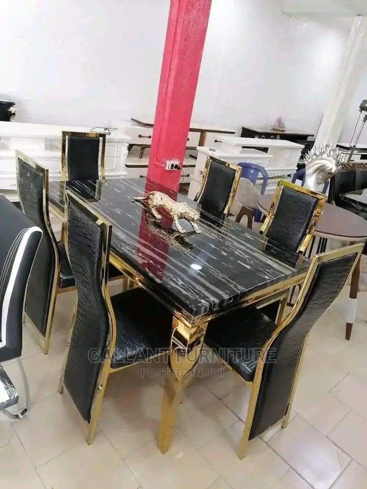 Quality Marble Dining Set by 6seater