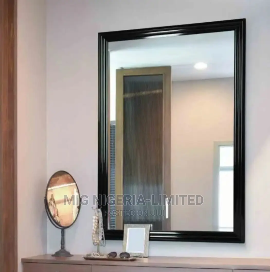 Wall Rectangular Black Wall Mirror 3ftx2ft
