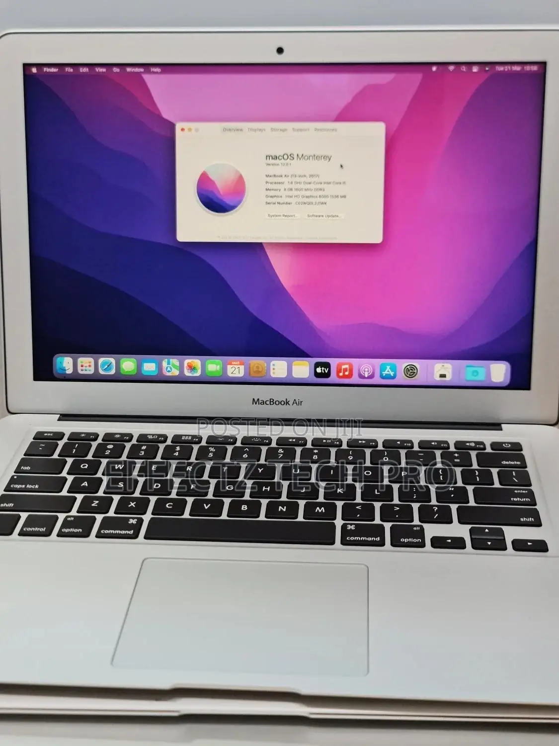 Laptop Apple MacBook Air 2017 8GB Intel Core I5 SSD 128GB