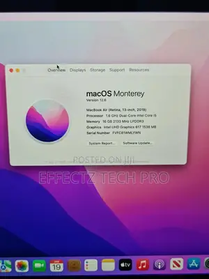 Laptop Apple MacBook Air 2019 16GB Intel Core i5 SSD 256GB