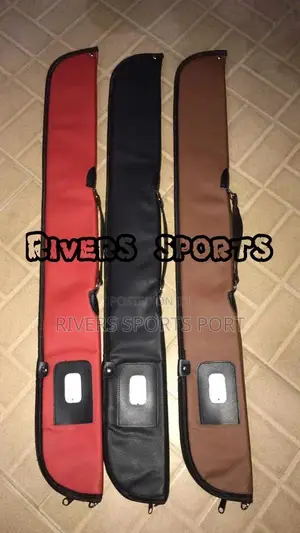 Deluxe Leather Snooker Cue Stick Bag