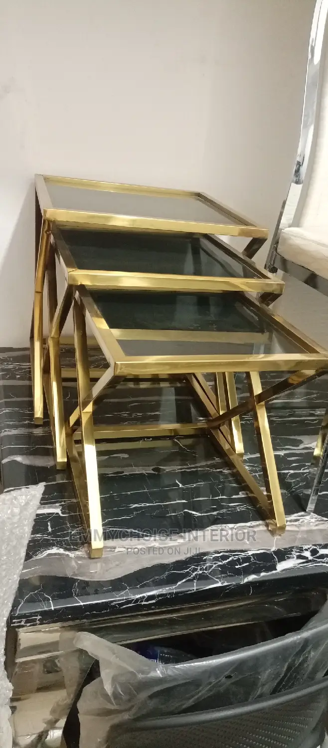 3in1 Glass Side Stools