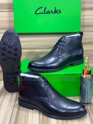 Original Clark Men Ankle Leather Shoe