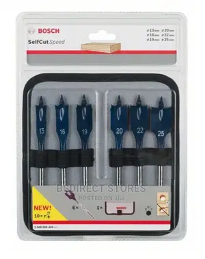 Bosch Professional 6 Piece. Self Cut Speed Spade Bit Set