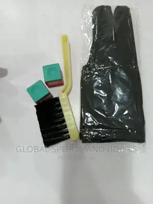 Snooker Brush, Chalk And Glove