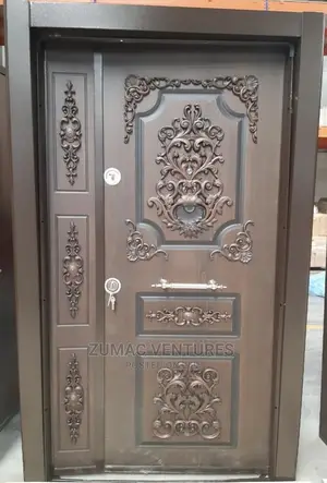 Flower Design Turkish Armoured Door