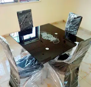 Dinning Table With Four Chairs, Glass