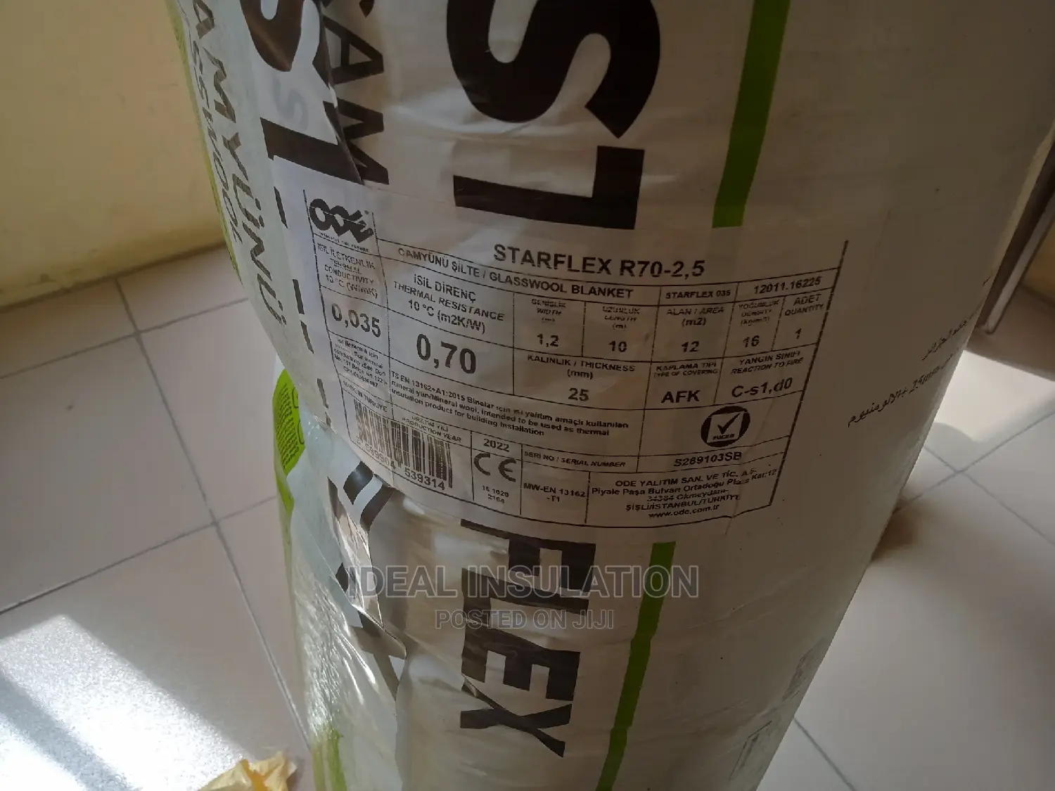 Starflex Glasswool 1.2mx10mmx25mm