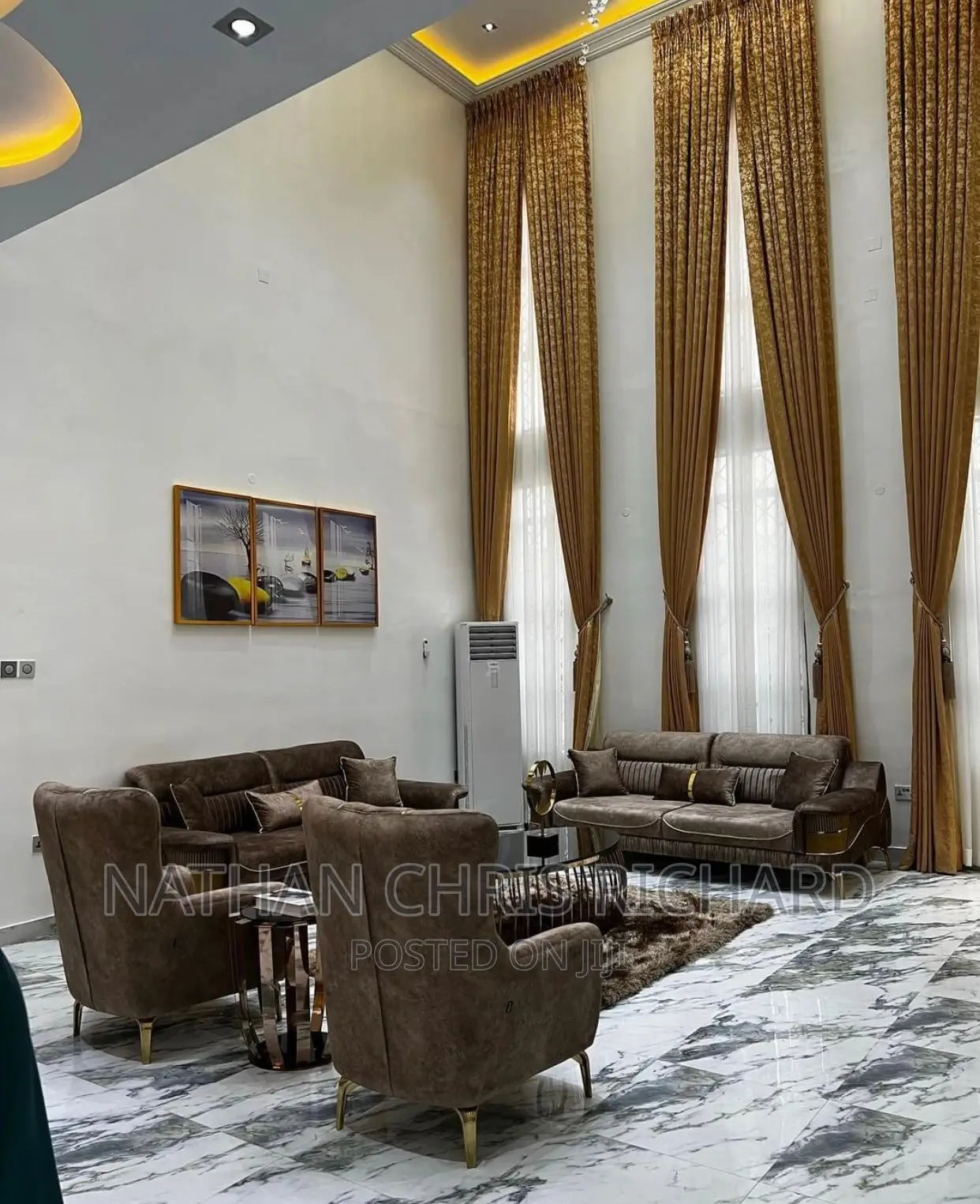 High Quality Pleated Long Curtains