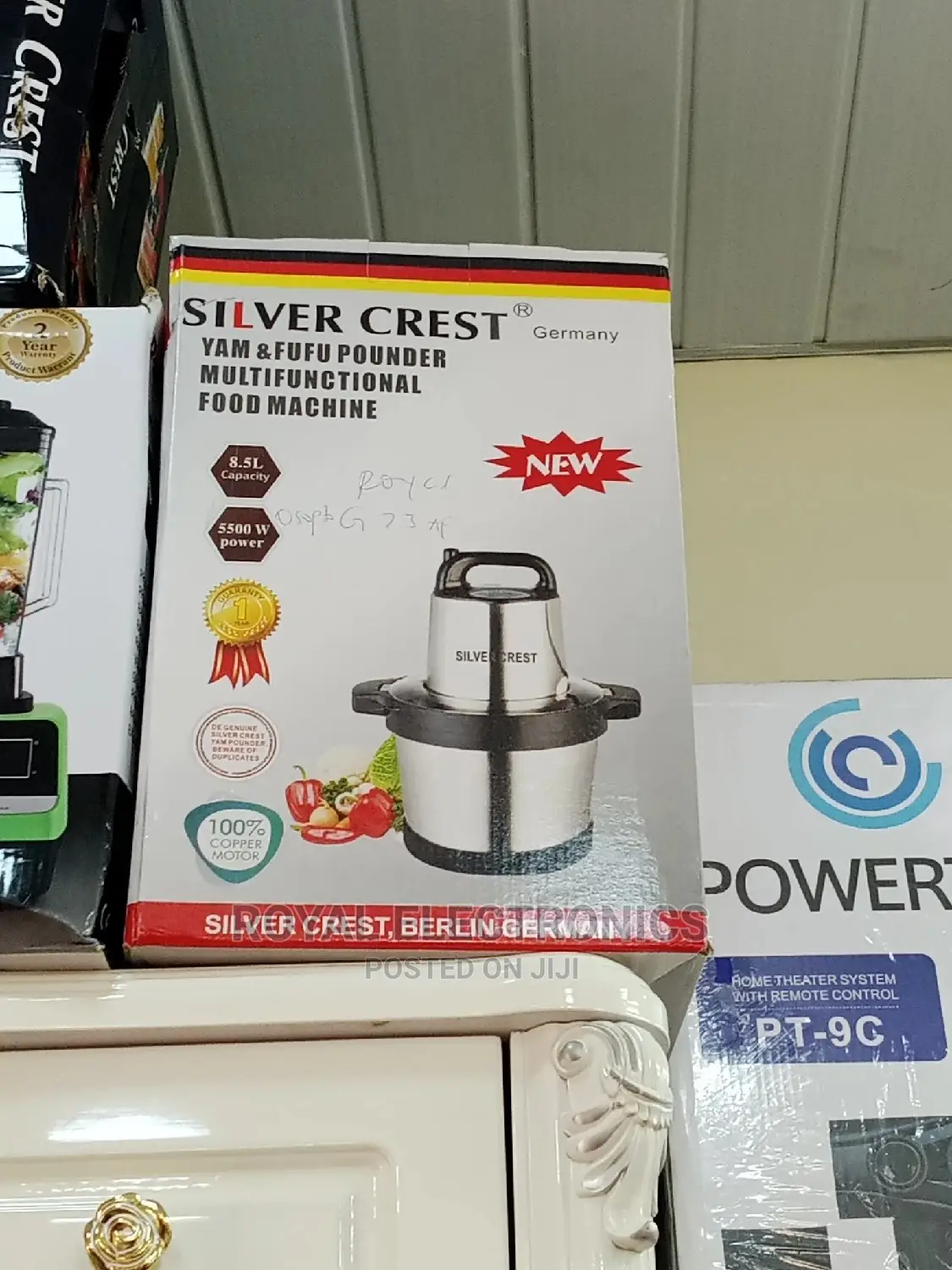 Silver Crest(5500W) 8.5L Yam and Fufu Pounder Machine