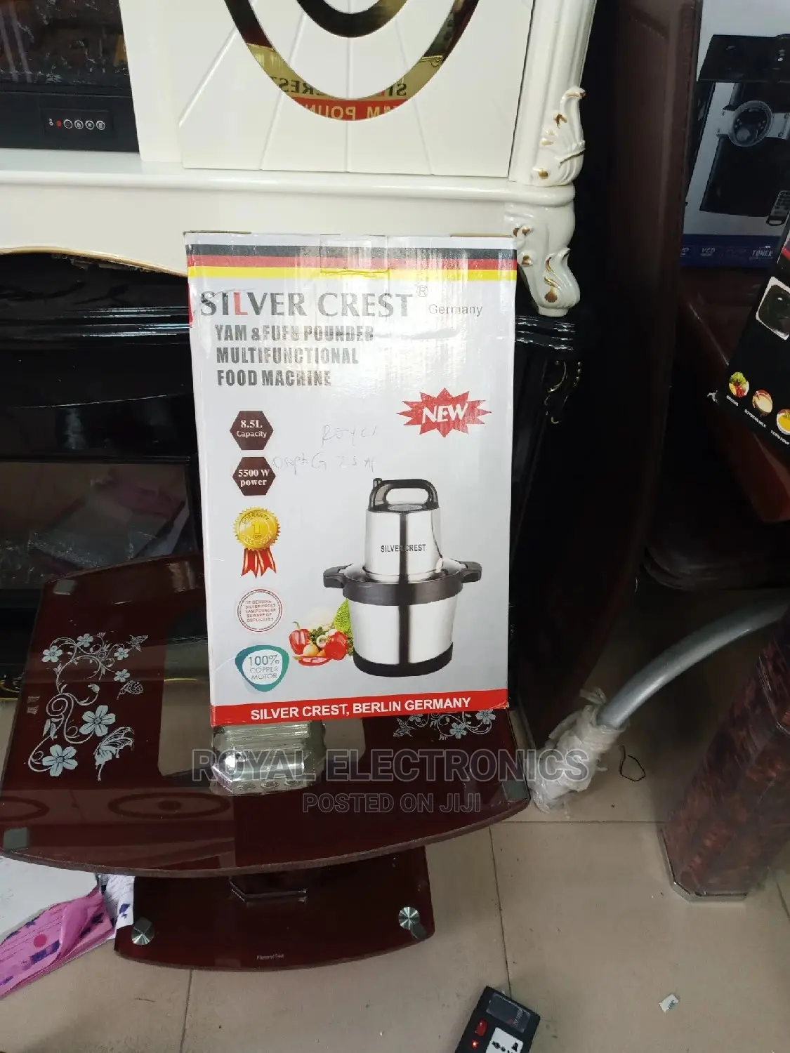Classic Silver Crest(5500W) 8.5L Yam Pounder Machine