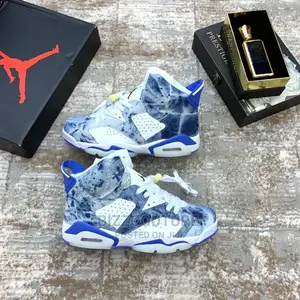 Original AIR JORDAN GS 6 Acid Wash Denim Available in Store