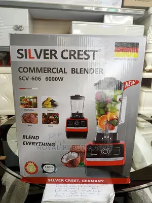 High Quality Silver Crest 6000W Commerical Blender