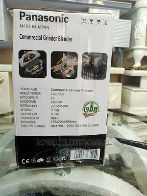 Outstanding Panasonic 6000W Commerical Grinder and Blender