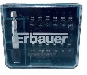Erbauer Mixed Screwdriver Bit, 13 Pieces and Storage Box