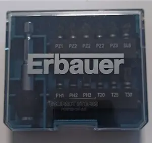 Erbauer Mixed Screwdriver Bit, 13 Pieces and Storage Box