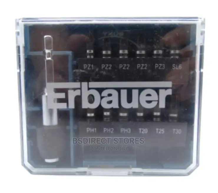 Erbauer Mixed Screwdriver Bit, 13 Pieces and Storage Box