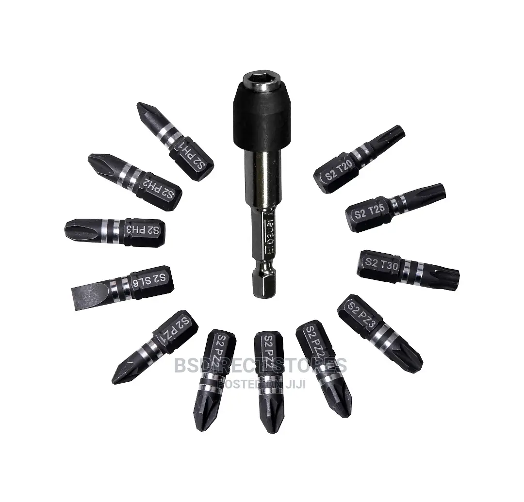 Erbauer Mixed Screwdriver Bit, 13 Pieces and Storage Box