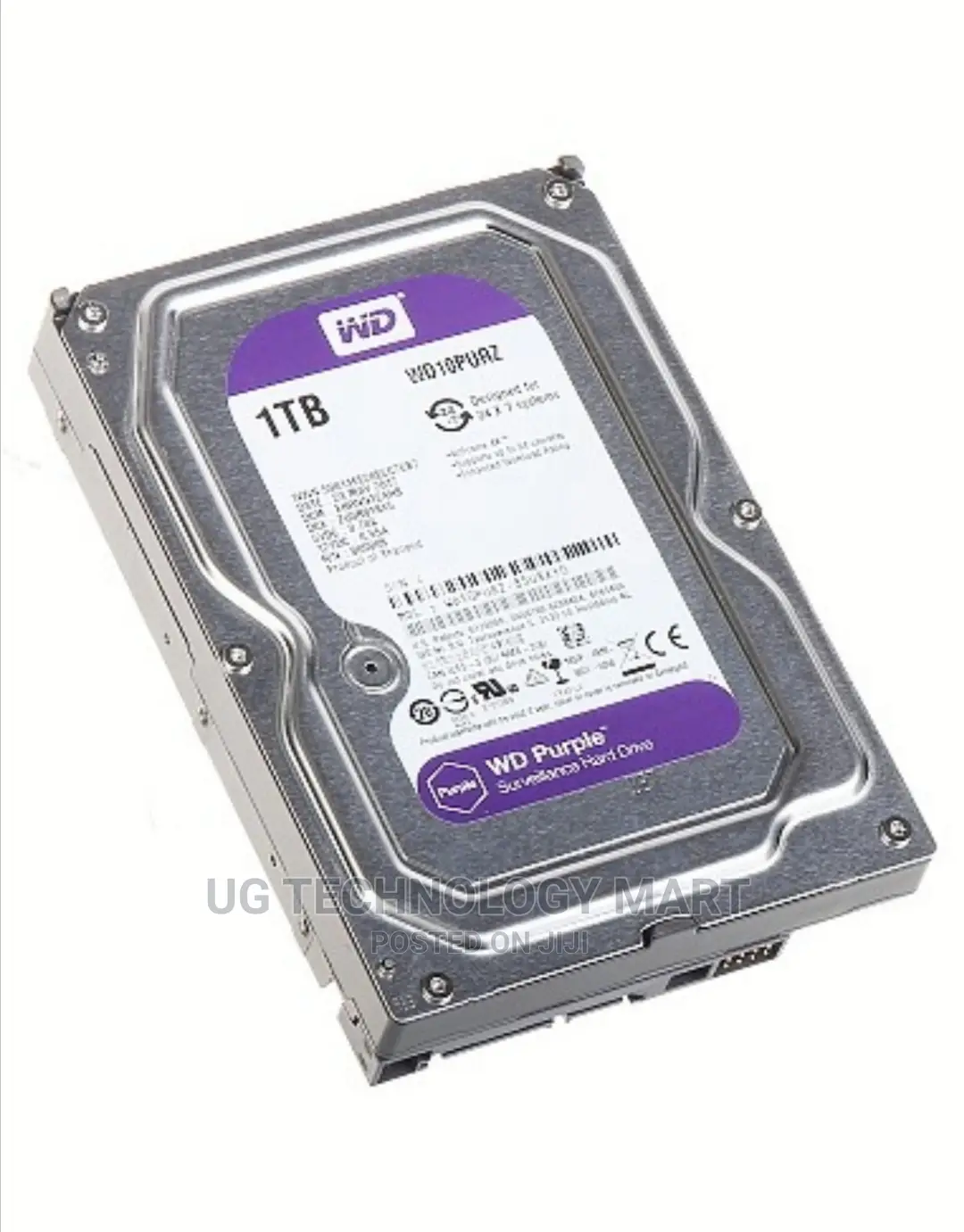Western Digital 1TB Hard Drive For Surveillance Cctv