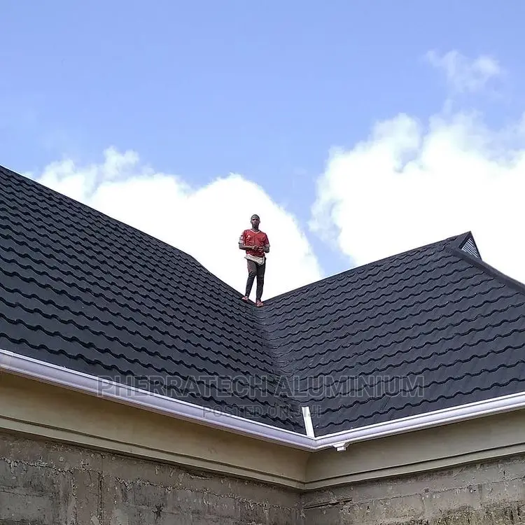 Stonetiles and PVC Gutter