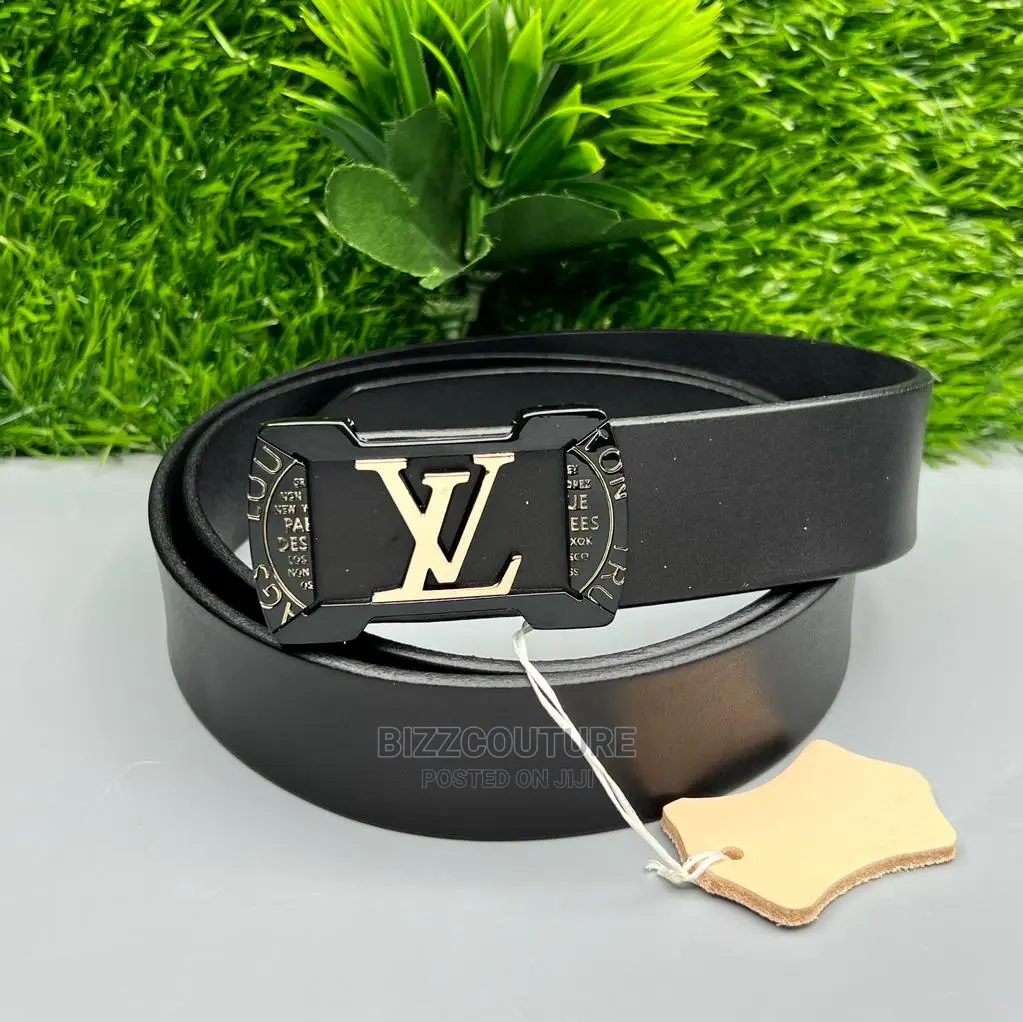 Original LOUIS VUITTON Leather Belts Available in Store