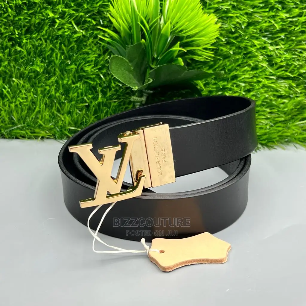 Original LOUIS VUITTON Leather Belts Available in Store