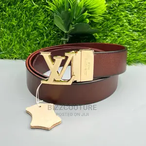 Original LOUIS VUITTON Leather Belts Available in Store